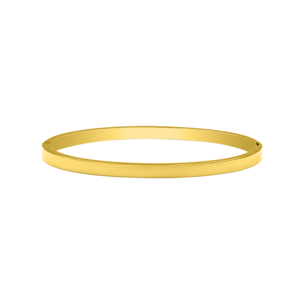 Element Gravure "Thin" Bracelet-jonc 14K plaqué or