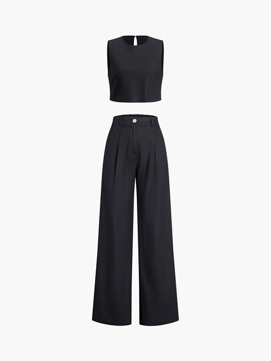 Esther - Ensemble pantalon deux pièces Boho