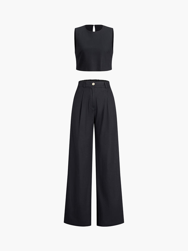Esther - Ensemble pantalon deux pièces Boho