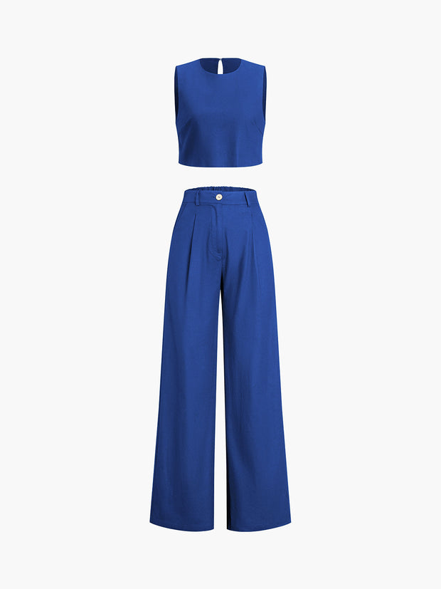 Esther - Ensemble pantalon deux pièces Boho