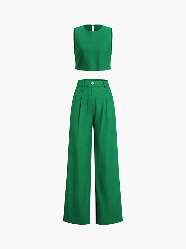 Esther - Ensemble pantalon deux pièces Boho