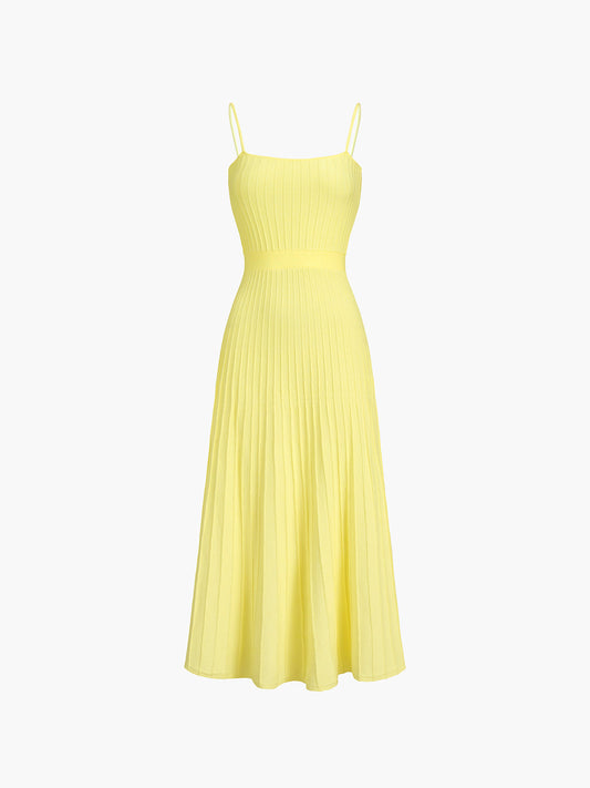 Addison - Robe d'été midi en côtes