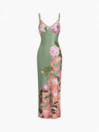 Ava - Robe longue à fleurs d'été