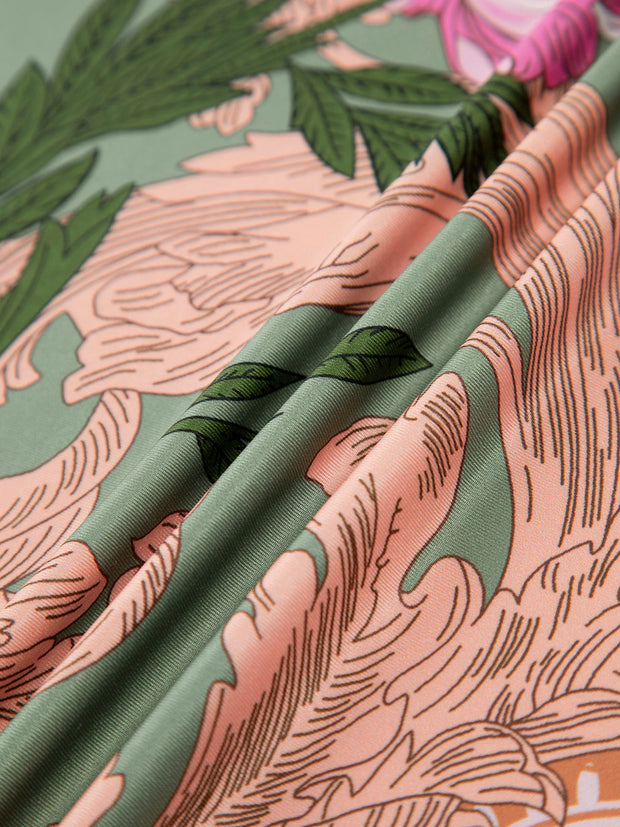 Ava - Robe longue à fleurs d'été