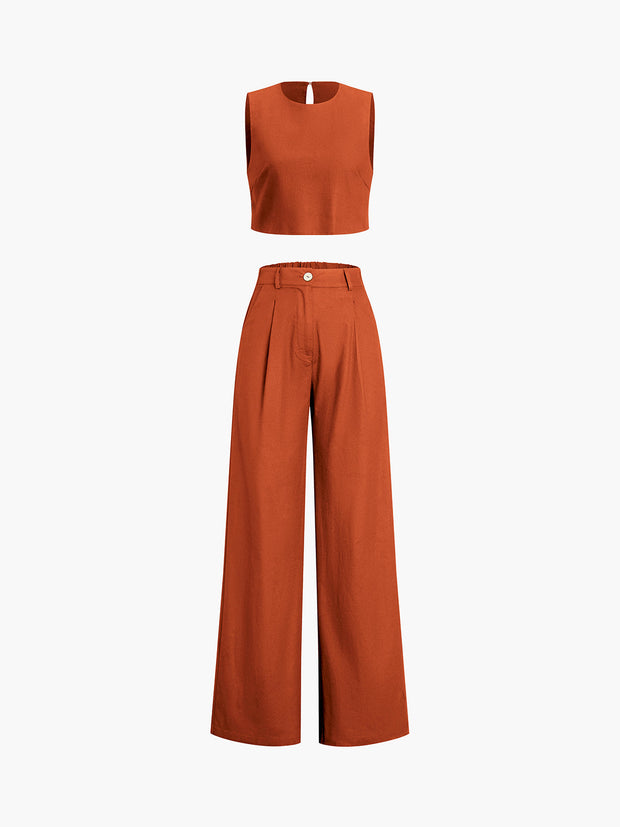 Esther - Ensemble pantalon deux pièces Boho