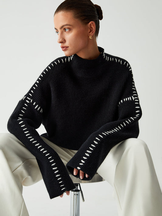 Regina - Mode Pull-over grande taille en tricot lâche