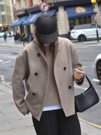 Vanessa - Trendy oversized Jacke mit Knöpfen