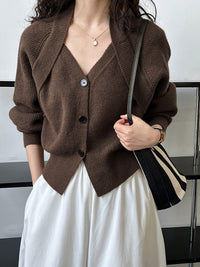 Damenstrickjacke mit Wickelmuster - Ragnhild