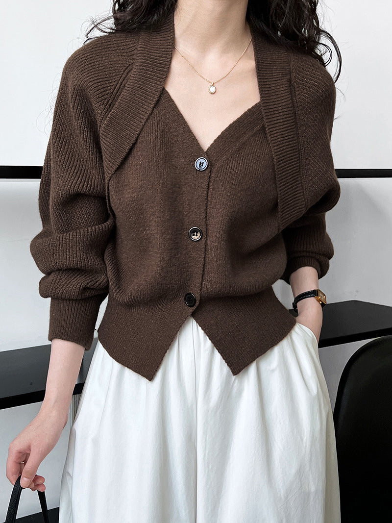 Damenstrickjacke mit Wickelmuster - Ragnhild