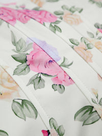 Nora - Corset à encolure fleurie en forme de cœur