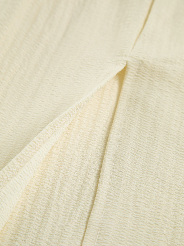 Addison - Robe midi fendue à croix croisée et dos nu