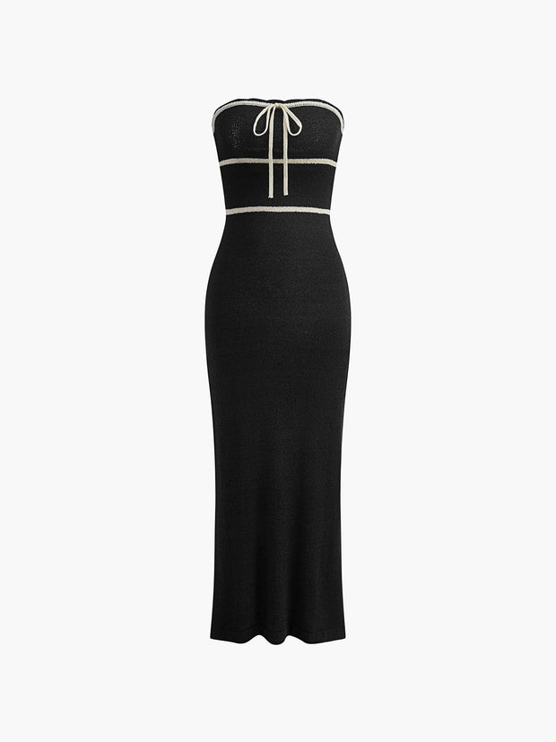 Ruby - Tube noué - Robe pull midi