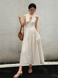 Hilary - Robe longue à découpes Bohemio