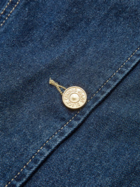 Saula - Ensemble gilet péplum en denim et short