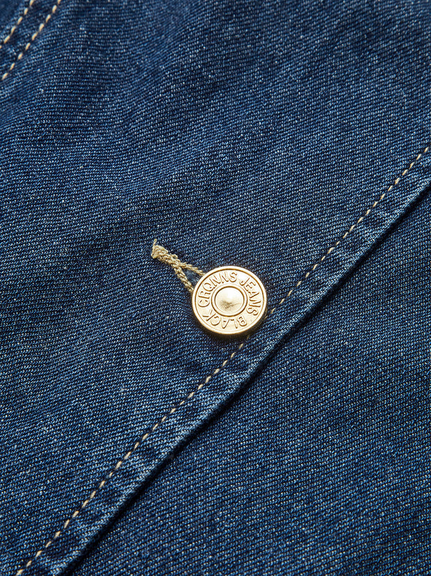 Saula - Ensemble gilet péplum en denim et short