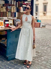 Hilary - Robe longue à découpes Bohemio