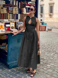 Hilary - Robe longue à découpes Bohemio