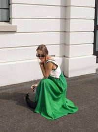 Anna - Robe trapèze sans manches à encolure en V