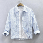 Hochwertige Herren Business-Bluse in Klassischem Blau