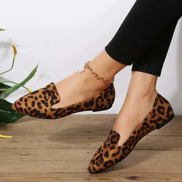 Ivy - Loafers à bouts pointus léopard