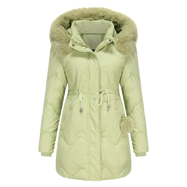 BELLE - Veste hiver matelassée avec col moelleux