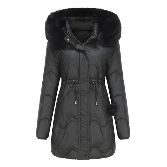 BELLE - Veste hiver matelassée avec col moelleux