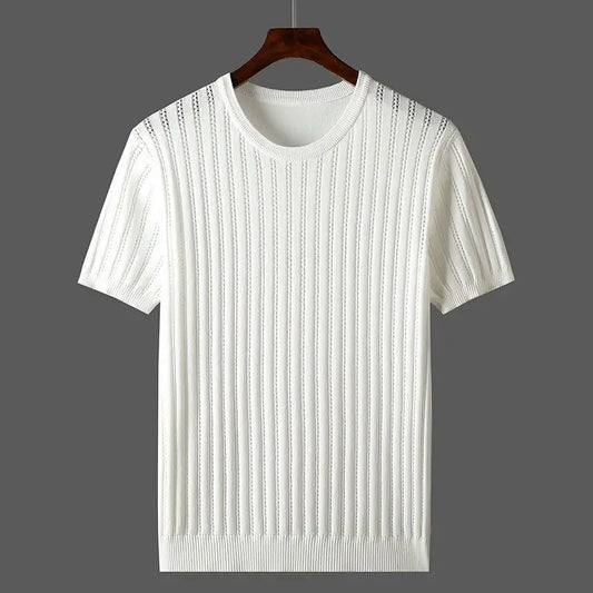 T-shirt en coton à manches courtes pour hommes
