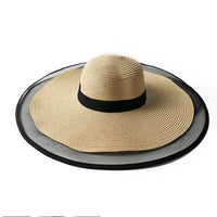 Grand bord Chapeau de paille Tempérament Mode