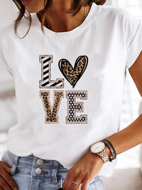 Osalinda - T-shirt stylé aux motifs d'été extravagants