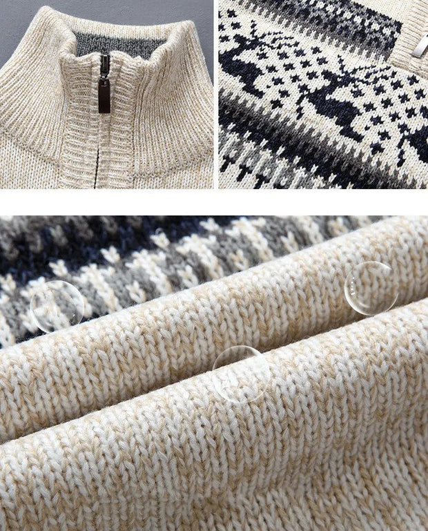 MUNRO - Pull en maille avec demi-zip