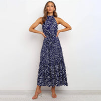 Grazyna - Elegant long polka dress