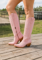 Hohe Cowboystiefel für Damen mit Stickereien – Annelie