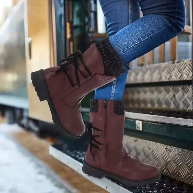 Pia - Bottes de Neige à Lacets