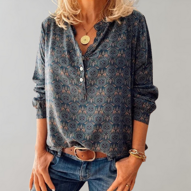 Fabi - Vintage Komfortable Bluse