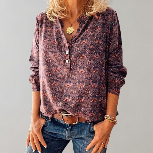 Fabi - Vintage Komfortable Bluse