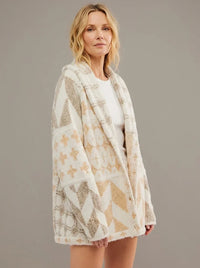 Cardigan long en maille imprimé pour femme - Nyxie