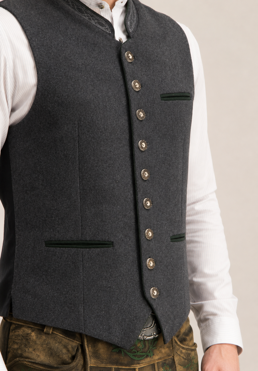 Oktoberfest-Weste für Herren im traditionellen Stil – Heiko