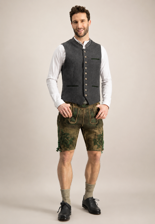 Gilet Oktoberfest pour homme, style traditionnel - Heiko