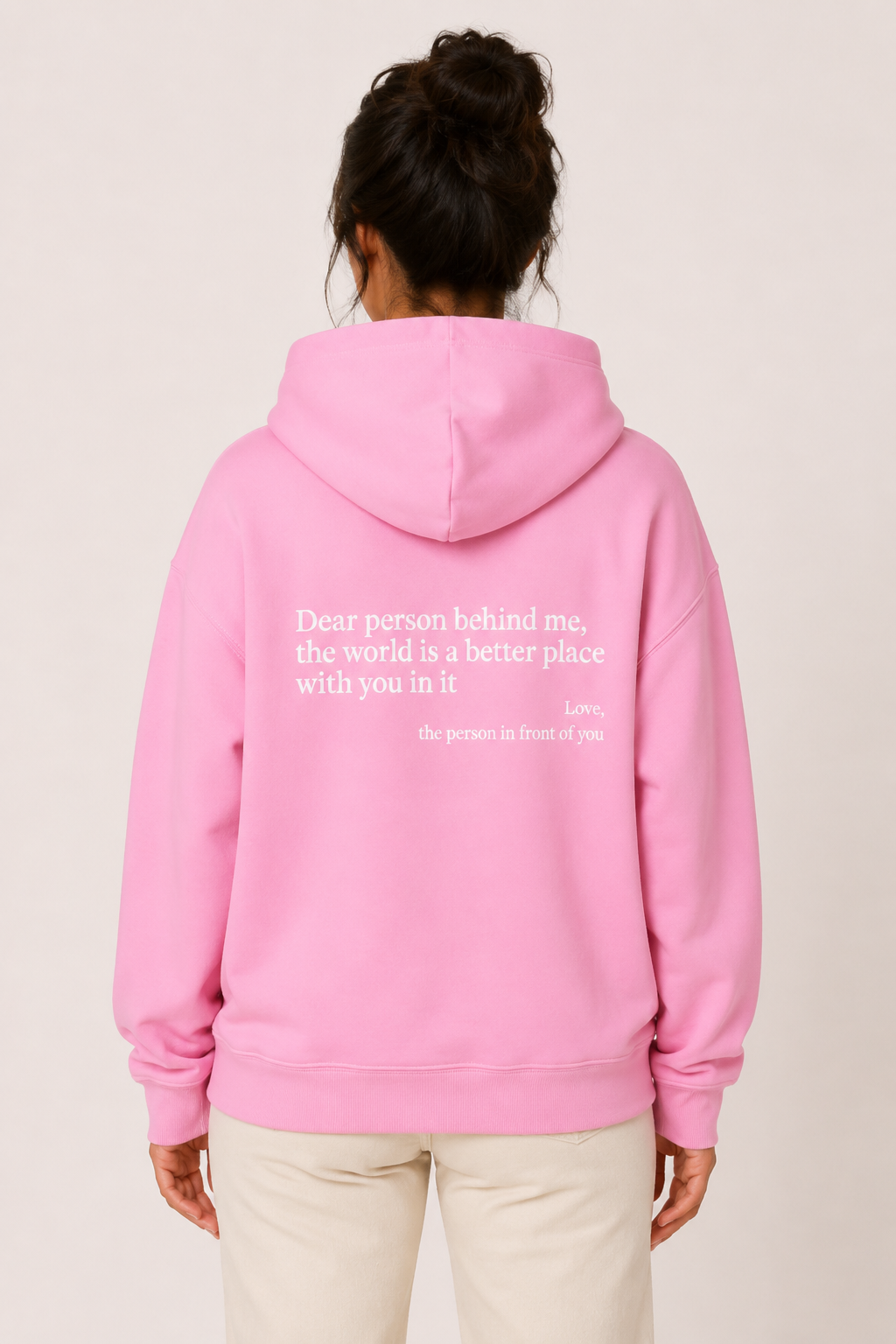 Damen-Sweatshirt mit Kapuze, Kängurutasche und Aufdruck auf der Vorderseite – Irmgard