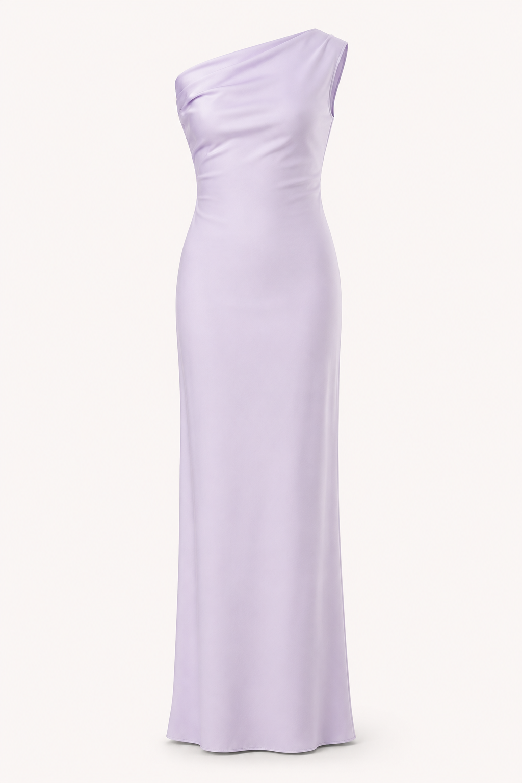 Langes, drapiertes Ein-Schulter-Kleid für Damen – Guita
