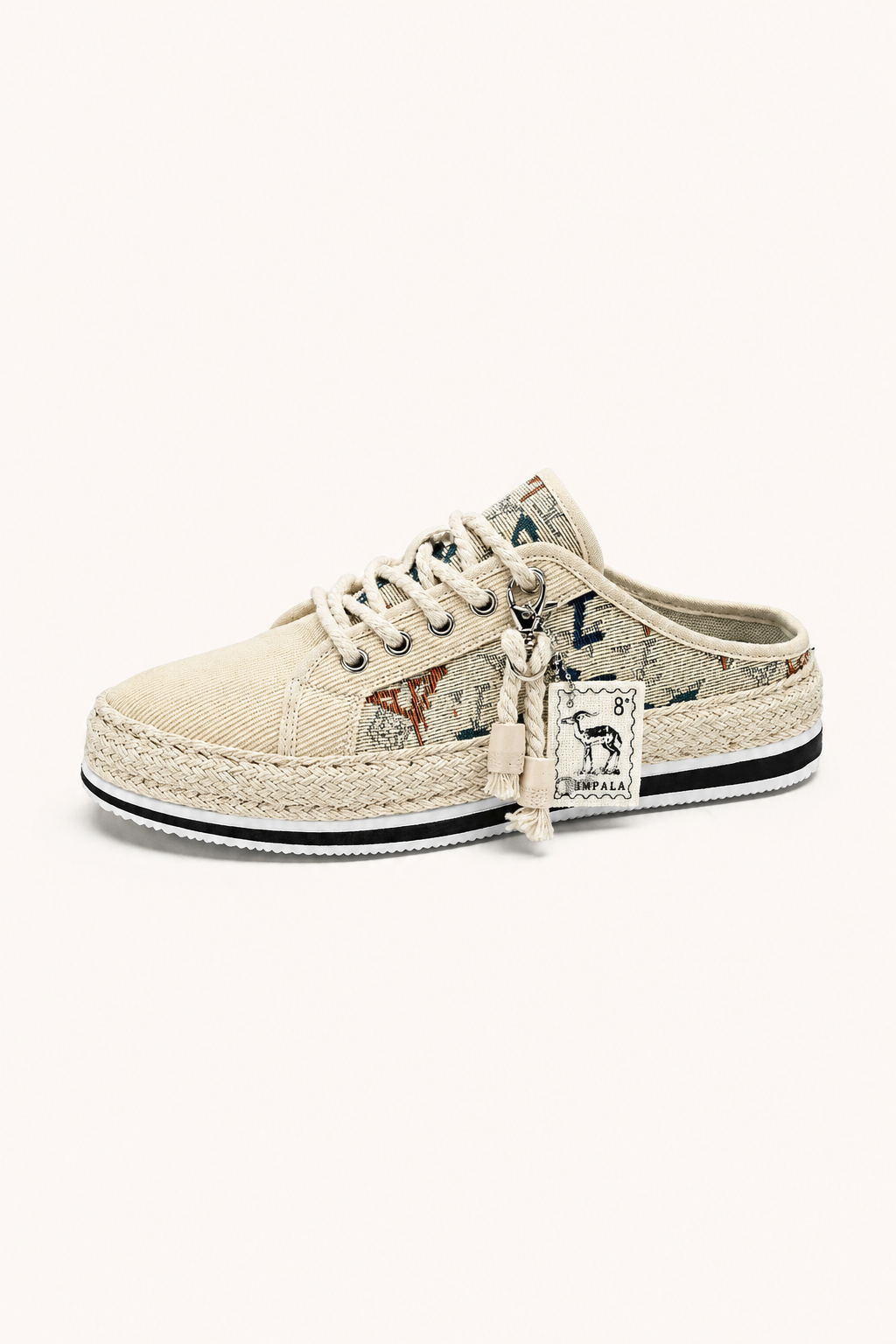 Herren-Schnürschuhe aus Segeltuch mit Jute-Sohle - Dorian