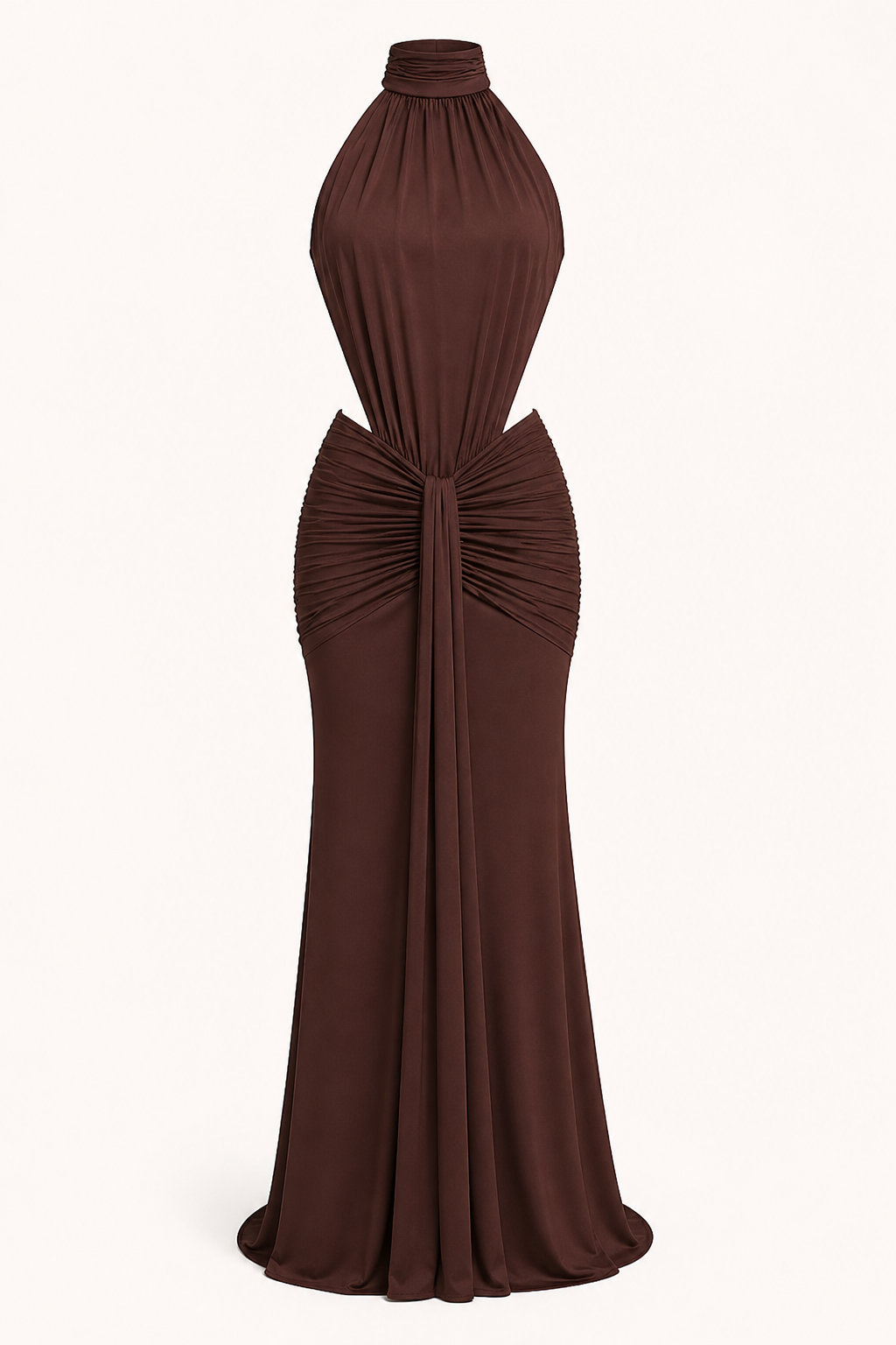 Elegantes langes Kleid mit Neckholder für Frauen - Klara
