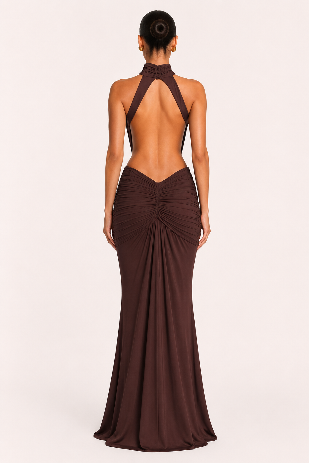 Elegantes langes Kleid mit Neckholder für Frauen - Klara