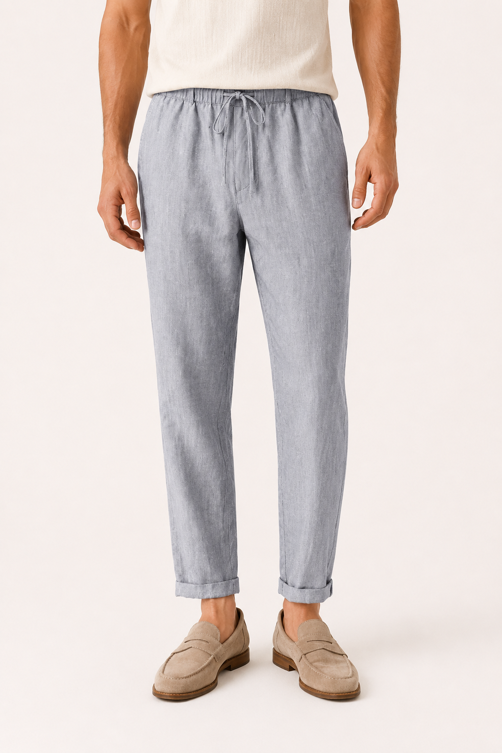 Leinenhose mit Gummibund für Herren - Falk