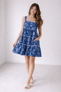 Robe en jean à bretelles - Hannelore