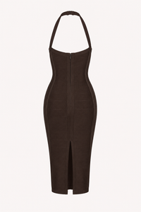 Robe bandage élégante à col licou - Erika