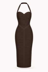 Robe bandage élégante à col licou - Erika