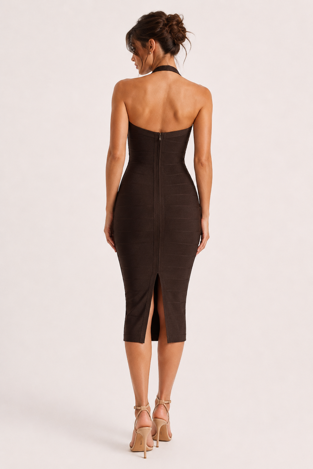 Elegantes Bandage-Kleid mit Neckholder-Ausschnitt – Erika