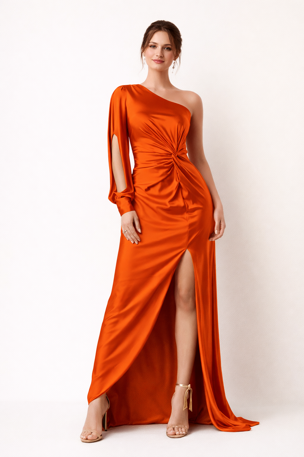 Langes Partykleid mit einer Schulter - Hanna