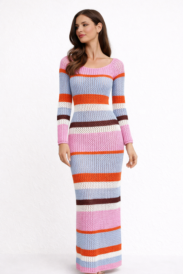 Robe de plage longue pour femme en tissu ajouré - Lorelei